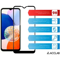 Скло захисне ACCLAB Full Glue Samsung A15 Black (1283126583032) - мініатюра 3