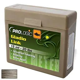 Повідковий матеріал Prologic Gladio Link 15 м 40 lbs Coated Ca мo Brown