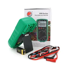 Мультиметр BAKKU BA-890A Вимірювання: V DC, V AC, A DC, A AC, Ω, C, hFE, діод, транзистор Функції: продзвонювання, підсвічування - мініатюра 2