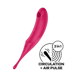 Стимулятор Satisfyer Twirling Pro Red Вакуумний