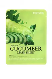 Тканинна маска з огірковим екстрактом Baroness Cucumber Mask Sheet