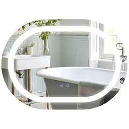 Дзеркало Qtap Gemini (GE1) овальне з LED-підсвічуванням Touch QT2578R6080
