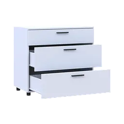 Комод Doros Торн Білий 3Ш 90х51.6х80 (41510157) - мініатюра 5