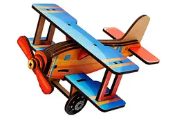 Конструктор дерев'яний Puz-00959 "Turbo Plane" в кульку PuzzleOK - мініатюра 2