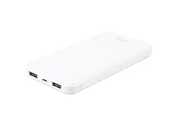 Повербанк 10000mAh портативний зарядний пристрій зовнішній акумулятор 2*USB POWER BANK Asonic AS-P10 білий