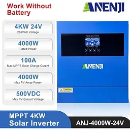 Гібридний сонячний інвертор (hybrid) ANENJI ANJ-4000W-24V - мініатюра 5