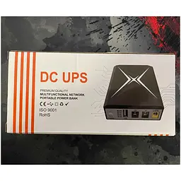 ДБЖ UPS DC 18W 10400mAh для роутера, терміналу, камери DCP-018W / DC5.5x2.5mm: 5V / 9V / 12V / USB / LED без блока живлення Black - мініатюра 6
