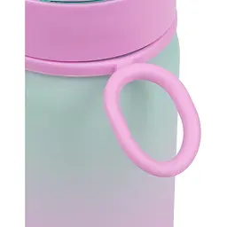 Пляшка для води Yes Glamour soft touch, 600 мл, рожева з бірюзовим (707959) - мініатюра 2