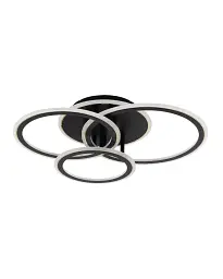 Люстра Zuma Line 5905316665538 Lunar LED 1x55W 3000K-6000K 1900Lm IP20 чорна