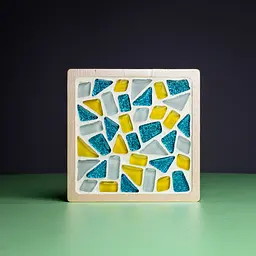 Скляна мозаїка Mosaaro Підставка для чашок квадратна (MA1002) - мініатюра 3