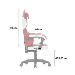 Комп'ютерне крісло Huzaro Force 2.7 Red тканина - мініатюра 8