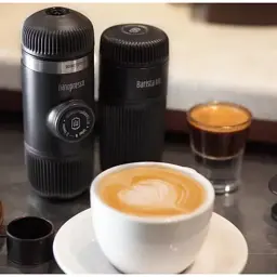 Портативна еспресо-кавоварка Wacaco Nanopresso з чохлом Grey - мініатюра 9