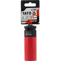 Головка торцева ударна YATO квадрат-1/2 М21 мм (YT-10587)
