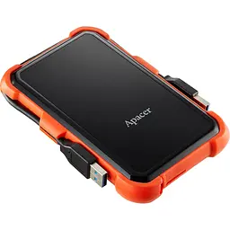 Зовнішній жорсткий диск Apacer AC630 1TB Black/Orange (AP1TBAC630T-1) [107229] - мініатюра 4