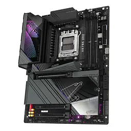 Материнська плата Gigabyte X870E AORUS MASTER sAM5 X870 4xDDR5 M.2 HDMI Typc-C ATX - мініатюра 3