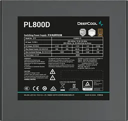 Блок живлення DeepCool PL800D 800W 80+ Bronze (R-PL800D-FC0B-EU-V2) - мініатюра 4