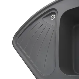 Гранітна мийка Globus Lux Averno сірий металік 1060x575мм А0003, Сірий - мініатюра 5