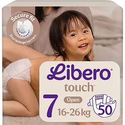 Набір підгузки Libero Touch 7 (16-26 кг) 50 шт.