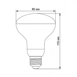 Лампа LED Videx Filament 09 W E27 1200 K (VL-R80FF-09271) - мініатюра 3