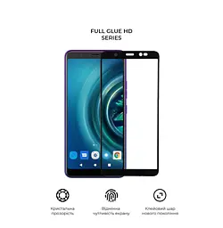 Захисне скло для TECNO POP 4 (BС2), Full Glue HD, 2.5D, повністю прозоре, на весь екран, глянцеве, загартоване 9H, повне проклеювання по всій поверхні, з чорною рамкою, протиударне, кришталево чітке зображення, ArmorStandart (ARM65103) - мініатюра 2