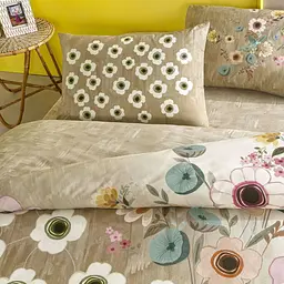 Постільна білизна Blyss Beige Ранфорс / простирадло на резинці Tac pbe0051230 - мініатюра 2