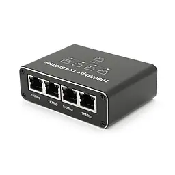 Активний RJ 45 сплітер 1=>4 порти, підтримує 1000 Mbps, with Type-C power supply - мініатюра 3