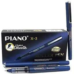 Ручка масляна PIANO синій 0,7мм Х-3