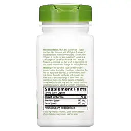 Натуральна добавка Nature's Way Aloe Latex With Fennel, 100 вегакапсул - мініатюра 2