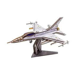 Дерев'яний 3D конструктор F16 PuzzleOk Арт-26913 79 деталей - мініатюра 5