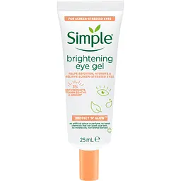 Гель для обличчя Simple Brightening Eye Gel Protect N Glow Освітлювальний для ділянки навколо очей 25 мл (8720181074578)