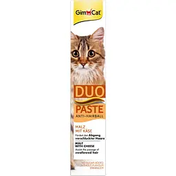 Паста для котів GimCat Duo Paste Anti-Hairball з сиром 50 г (G-427218) - мініатюра 2
