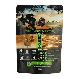 Набір дегустаційного сухого корму для дорослих котів Ambrosia Grain Free 400 г (4 шт. х 100 г) - мініатюра 3