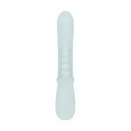 Потрійний вібратор Good Vibes Only - SAGE Triple Stimulation Vibe Soft Silicone - Blue, манливий рух - мініатюра 3