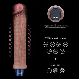 Реалістичний вібратор Lovetoy Real Softee 24.5 см коричневий - мініатюра 12