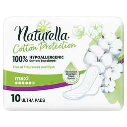 Гігієнічні прокладки Naturella Cotton Protection Ultra Maxi, 10 шт. - мініатюра 2