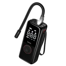 Автомобільний насос HOCO ZP18 Enlighten portable smart air pump Black (6942007673303)