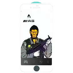Захисне скло 5D Anti-static Matte (тех.пак) для Apple iPhone 7 plus / 8 plus (5.5) Білий