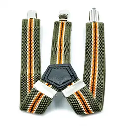 Підтяжки дитячі Хакі з оранжевим Weatro det-pd-020 (det-pd-020) - мініатюра 2