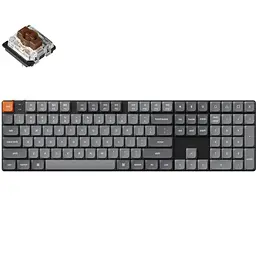 Клавіатура бездротова Keychron K5 Max, Gateron MX 2.0 Brown, Hot-Swap, RGB UA Black (K5M-H3-UA) - мініатюра 2