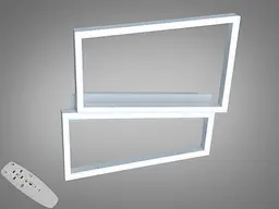 Сучасна LED-люстра Diasha 2552WH dimmer 57W, 3135 lm, 46×41 см з регулюванням світла - мініатюра 2