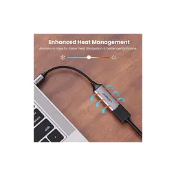 Перехідник USB2.0 Type C to HDMI V2.0 4K60Hz 10cm CM297 gray Ugreen (70444) - мініатюра 3