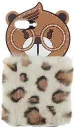 Чохол-накладка TOTO TPU Fluffy Case IPhone 7 Plus /8 Bear Brown