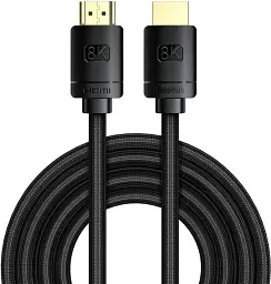 Кабель Baseus High Definition Series HDMI 8K to HDMI 8K Adapter Cable 3m CAKGQ-L01 Black