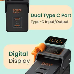 Power Bank Портативний Акумулятор FULLTECH 20000 mAh SFC65W Для Ноутбука Чорний (FP-43) - мініатюра 8