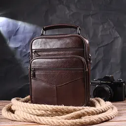 Чоловіча шкіряна сумка Vintage 20х24,5х6 см sum0022397 - мініатюра 7