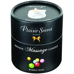 Масажна свічка Plaisir Secret Bubble Gum з ароматом жуйки, 80 мл - мініатюра 2