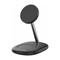 Зарядний пристрій Canyon wireless charger WCS-205 15W Qi2 2in1 w/o adapter Black (CNS-WCS205BW/A)