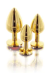Анальна пробка Taboom Butt Plug With Diamond Jewel S, 7 см (червоний) - мініатюра 4