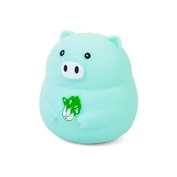 Дитяча іграшка-антистрес Свинка MS 3950(Turquoise) з борошном, 8 см