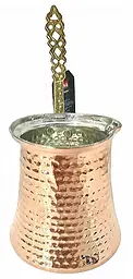 Мідна турка ручної роботи O.M.S. Collection 9250 350 мл Золотистий (Туреччина) - мініатюра 2